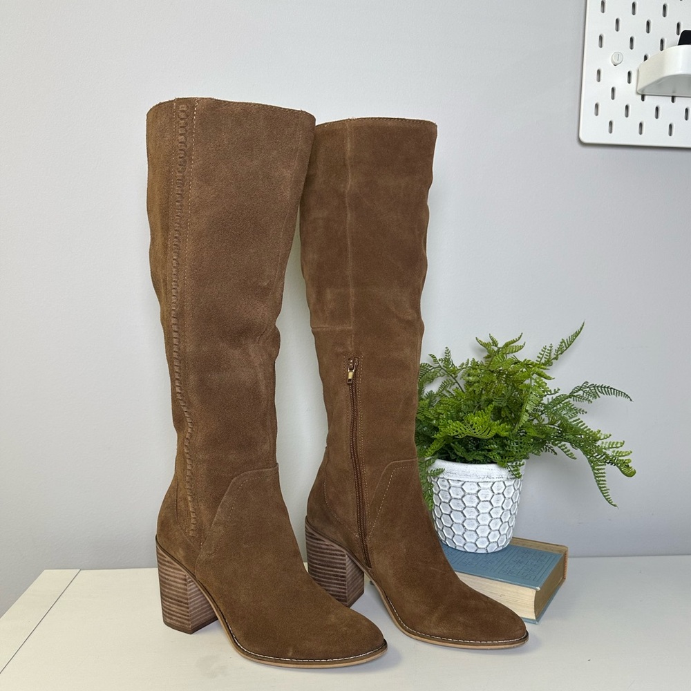 Steve Madden Roxana Knee High Brown Suede Boot Sz 8.5 - Picture 3 of 10
